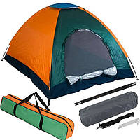 Туристическая палатка 200х100см / Тент для отдыха / Водонепроницаемая палатка для кемпинга