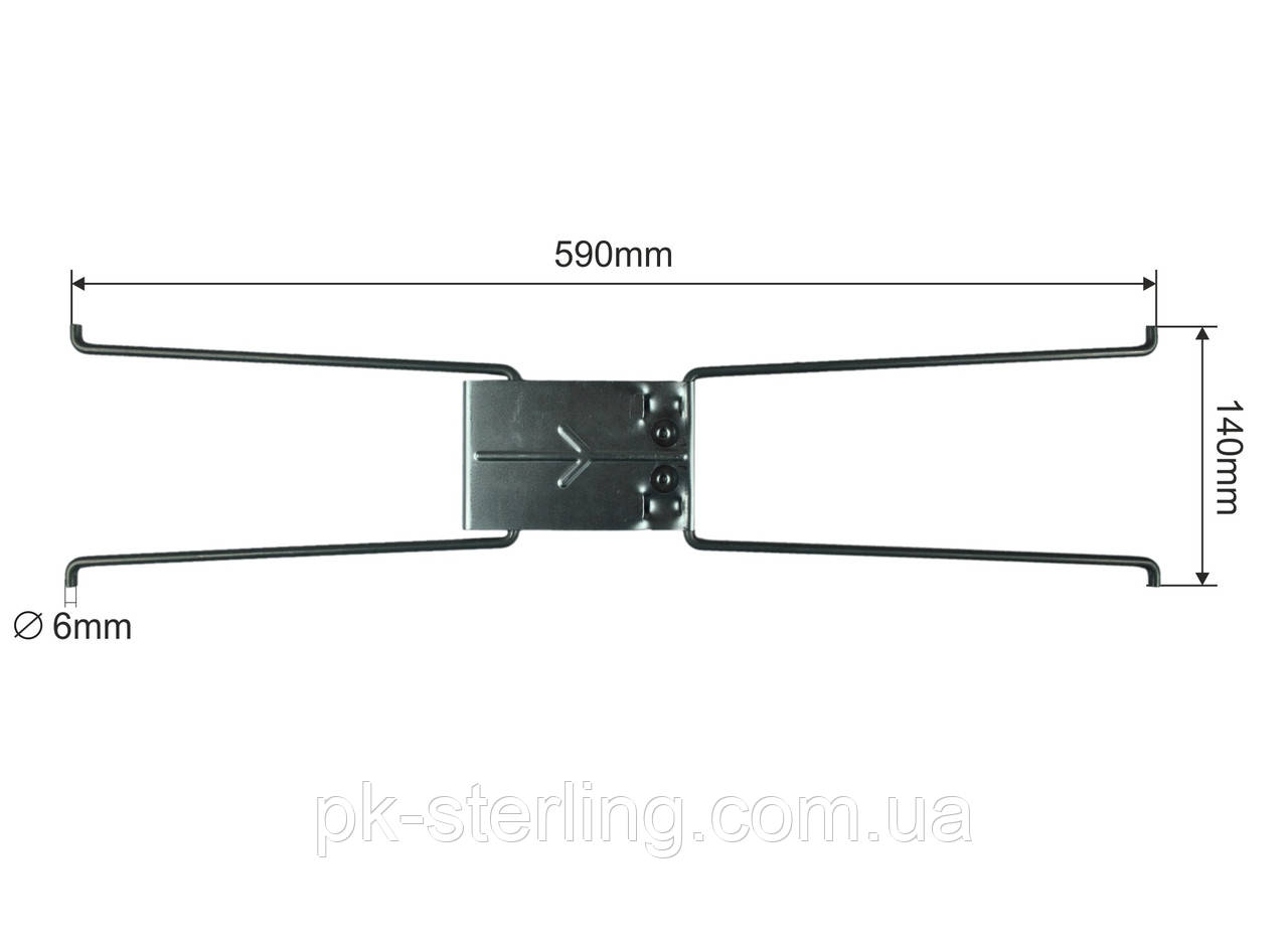 Шарнир для рухомого даху L-590 мм