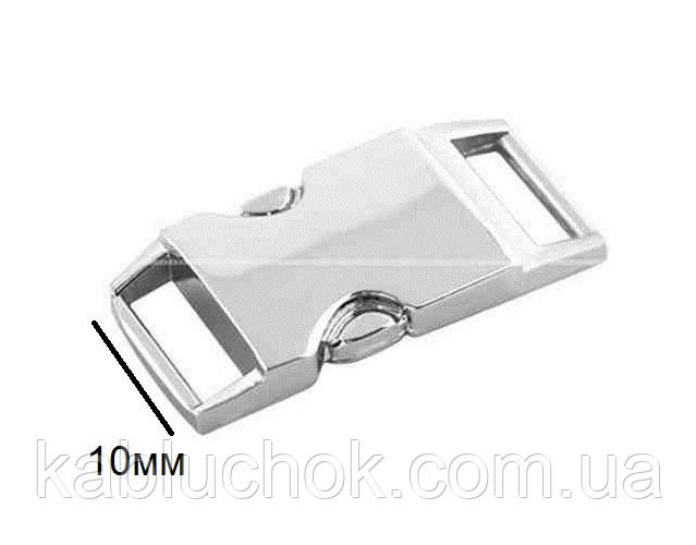 Прикраса декор 10-мм перетяжка нікель, фото 1