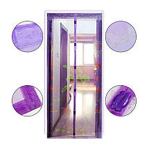 Сітка антимоскітна 100х210 см для дверей з візерунком в асортименті кольорів, фото 2