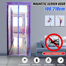 Сітка антимоскітна 100х210 см для дверей з візерунком в асортименті кольорів, фото 3