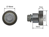 Ролик сдвижной крыши полуприцепа 24x7x18