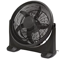 Настільний вентилятор чорний 50 см GoodHome