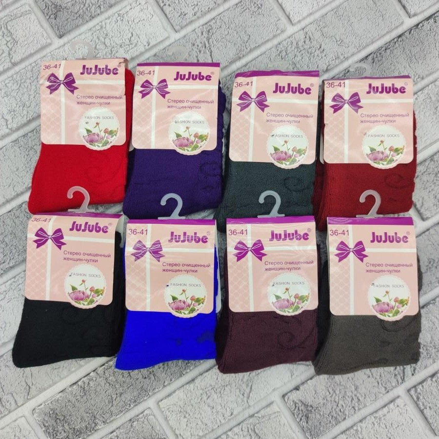 Шкарпетки жіночі махрові JUJUBE середні 36-41р. асорті 30032932