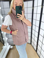 Женская Жилетка с карманами на змейке Ткань плащевка размеры 42-44,46-48,50-52