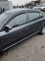 Дефлекторы окон (ветровики) Skoda Super B 2001-2008 (HIC/Тайвань)