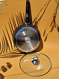Велика глибока сковорода 3.1л 26см з мармуровим покриттям Edenberg EB-14142 Сковорода зі зйомною ручкою індукційна, фото 5