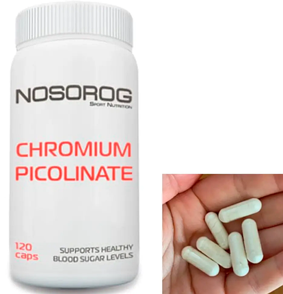 Хром NOSORIG Chromium Picolinate 120 капс, фото 1