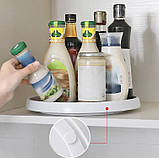 Обертовий піднос органайзер для кухні 30 обертальний на 360 градусів, фото 4