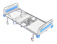 Кровать медицинская функциональная КФ-4-ЭП-БП-К125 передвижная с электроприводом для лежачих больных и