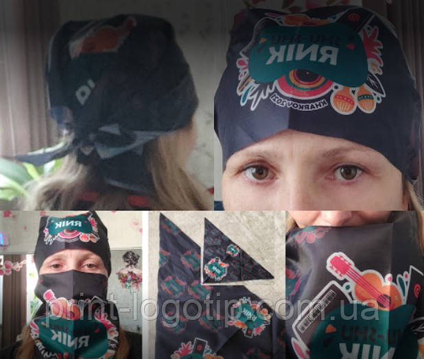 Бандани з логотипом, хустки з логотипом, фото 1