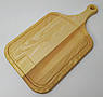 Кухонна обробна дошка з ясена 44,8×25×2 см з декоративною канавкою | дерев'яна українського виробництва, фото 4