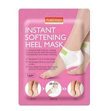 Відлущувальна маска-пілінг для п'ят Purederm Instant Softening Heel Mask