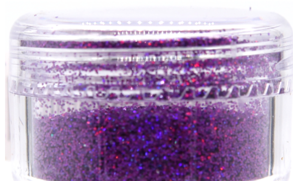 Декор для манікюру SET NAIVY Professional глітер фіолетовий LB 800