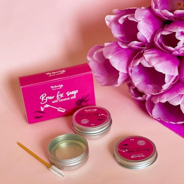 Мило-фіксатор для укладання брів з кокосовим маслом Top Beauty Brow fix soap with coconut oil 30 гр