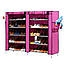 Тканинна шафа складна полиця для зберігання взуття органайзер Shoe Cabinet каркасний стелаж у передпокій, фото 3
