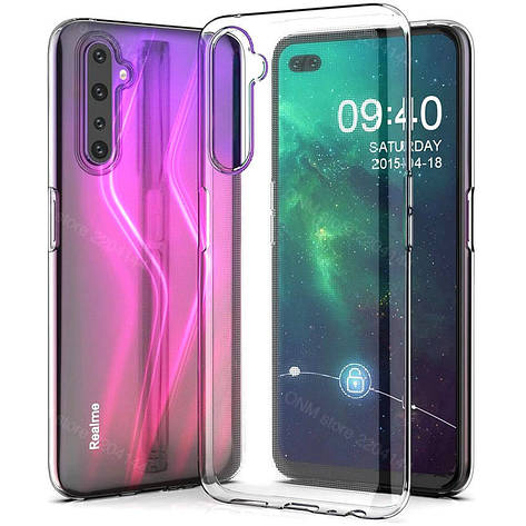 TPU чехол Epic Transparent 1,5mm для Realme 6 Pro, фото 2