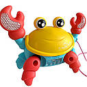 Музичний крабик 022 зі світловими та звуковими ефектами Жовтий, фото 2