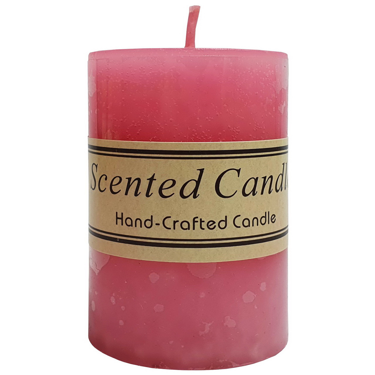 Свеча столбик розовая c ароматом розы - фото 2 - id-p1656555321