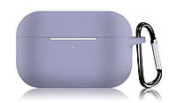 Чехол-накладка DK Silicone Candy Friendly с карабином для Apple AirPods Pro (lavender grey)