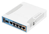 Беспроводной маршрутизатор Mikrotik hAP AC RB962UiGS-5HacT2HnT (AC, 720MHz/128Mb, 5x10/100/1000 Ethernet