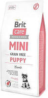 Сухой корм для щенков маленьких пород Brit Care Grain Free Mini Puppy Lamb с ягненком 400 гр