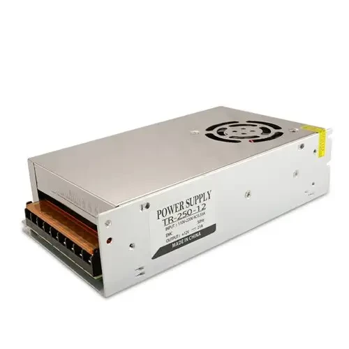 Блок живлення 12V, 250W, 20А, металевий корпус, IP20, TR-250-12