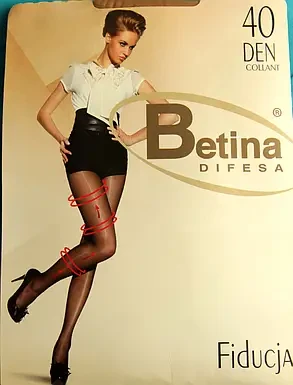 ЖІНОЧІ КОЛГОТИ ВЕЛИКИХ РОЗМІРІВ BETINA 40 DEN 6XL, фото 1