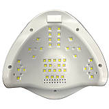 Професійна гібридна (UV/LED) Smart  лампа для просушування гелю і гель лаку  XZM5xt Plus Chrom, 168 Вт., фото 10