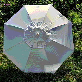Пляжна парасолька світло-сіра 1,9 метра брезентова