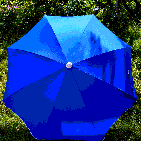 Пляжна парасолька синя 1,9 метра брезентова
