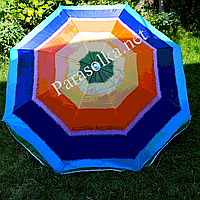 Зонт пляжный садовый полоска широкая усиленный 2 метра цвет 2
