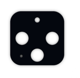 Скло камери для смартфону Google Pixel 4, чорний