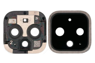 Скло камери з рамкою для смартфону Google Pixel 4, чорний