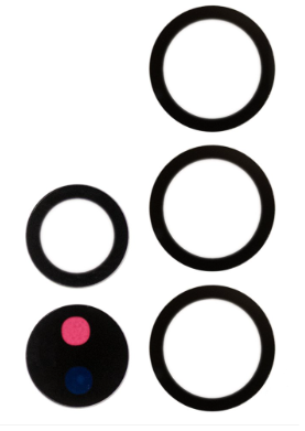 Скло камери для смартфону Samsung G998 Galaxy S21 Ultra, чорний