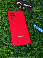 Чохол Silicone Cover Full Camera (AA) для Samsung Galaxy A22 4G / M32 (Червоний/ Red) 48924