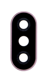 Скло камери з рамкою для смартфону Xiaomi Mi A2 Lite, рожевий