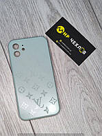 Чохол IPhone 12 Glass Louis Vuitton pistashio