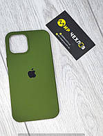 Чохол Silicone Case Full Cover iPhone 12 Pro Max army green army green