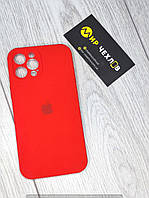 Чохол IPhone 12 Pro Max Silicone Case Camera Protection red 72171
