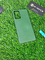 Чохол Silicone Cover Full without Logo (A) для Samsung Galaxy A52 4G / A52 5G / A52s (Зелений / Dark green)