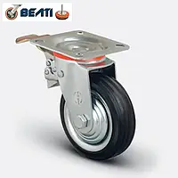 Поворотное колесо с тормозом 150мм (Турция)
