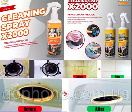 Очищувач Cleaning spray X2 000 250мл I Професійний засіб для корозії, фото 2