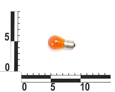 Лампа PY21W 12В 21Вт BAU15s, одноконтактная, желт., фото 2