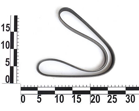 Ремінь генератора Daewoo Lanos 1.5, Nexia (+ГУ) поліклиновий (кондиціонера) (5PK970) кор. уп., фото 2