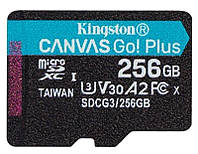 Карта памяти MicroSDXC 256GB UHS-I/U3 Class 10 Kingston Canvas Go! Plus R170/W90MB/s (SDCG3/256GBSP)