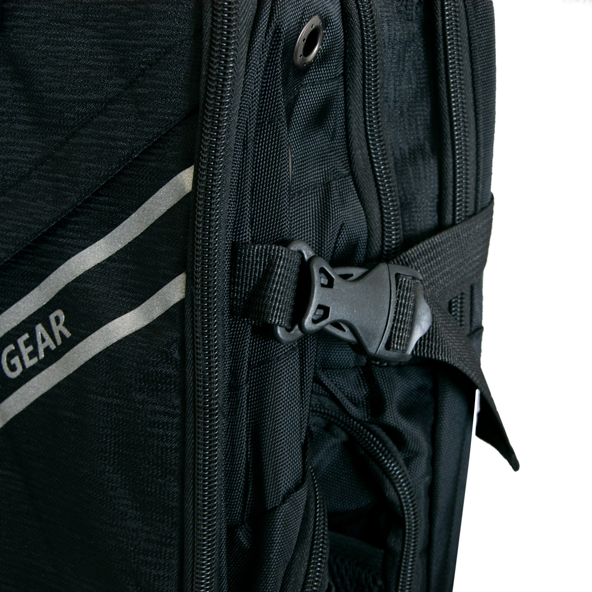 Городской рюкзак мужской "7605" на 35л, Черный рюкзак туристический большой с USB/аудио выходом и чехлом (TS) - фото 6 - id-p1656599162