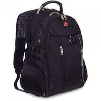 Рюкзак городской спортивный "7608" 35л Черный тактический рюкзак, туристический рюкзак штурмовой с чехлом (ТОП