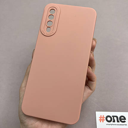 Чохол для Samsung Galaxy A50s силіконовий із захистом для камери чохол на телефон самсунг а50с бежевий W7N, фото 1