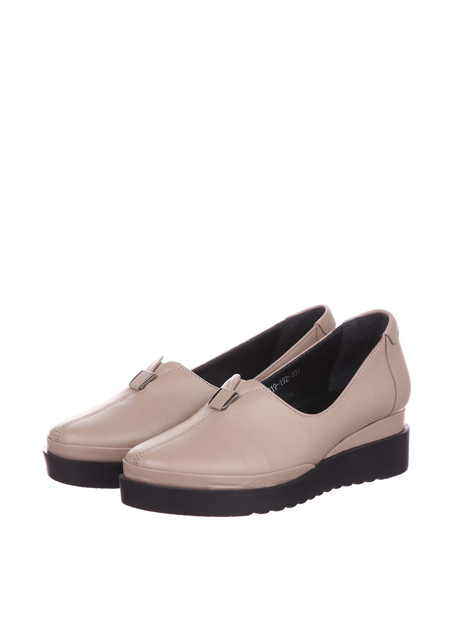 Туфли на танкетке Evromoda 19192 36 Визон кожа